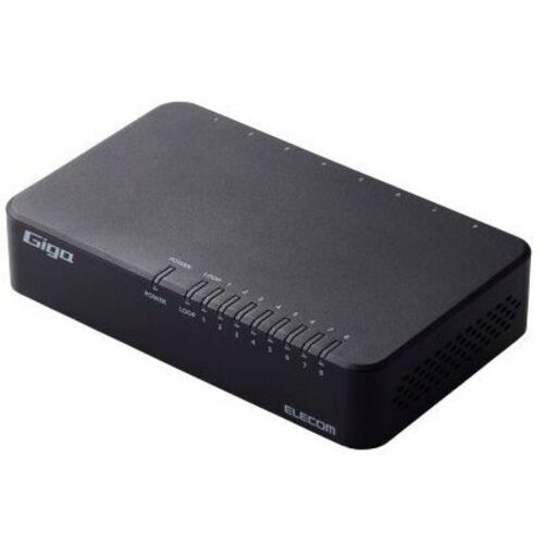 Ｇｉｇａ対応スイッチングＨｕｂ／８ポート／電源外付モデル／ブラック　ＥＨＣ－Ｇ０８ＰＡ４－Ｂ　■２営業日内届