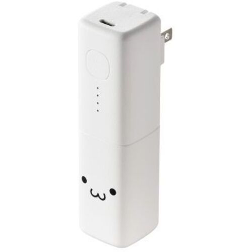 モバイルバッテリー／ＡＣ一体／ＵＳＢ　ＰＤ／２０Ｗ／しろちゃん　ＤＥ－ＡＣ０８－５０００ＷＦ　■お取り寄せ品