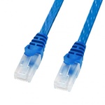 カテゴリ６フラットＬＡＮケーブル（ツメ折れ防止コネクタ付き・１０ｍ）　ＬＡ－ＦＬ６ＴＳ－１０ＢＬ　■お取り寄せ品