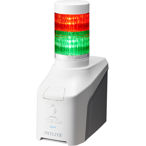 ネットワーク制御信号灯　直径６０ｍｍ／２段／赤緑／ＡＣアダプタ付属　ＮＨＢ６－２－ＲＧ　■お取り寄せ品