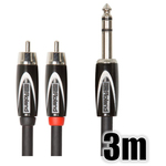 オーディオケーブル／３ｍ／ＴＲＳフォン－ＲＣＡピン×２　ＲＣＣ－１０－ＴＲ２ＲＶ２　■お取り寄せ品