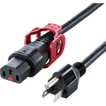 抜け防止ロック式電源コード　ロックプラス（１ｍ）　ＡＰＷ１５－５１５Ｃ１３ＬＰ－１０　■お取り寄せ品
