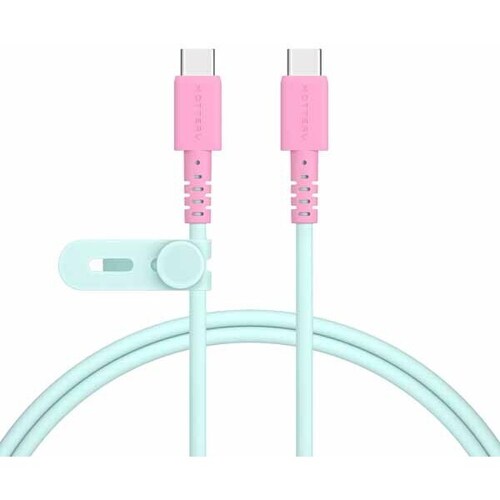 ＭＯＴＴＥＲＵ　Ｃ　ｔｏ　Ｃバイカラーケーブル　１ｍ　ミントフラミンゴ　ＭＯＴ－ＢＣＥＣＣＣ１００－ＭＦ　■お取り寄せ品