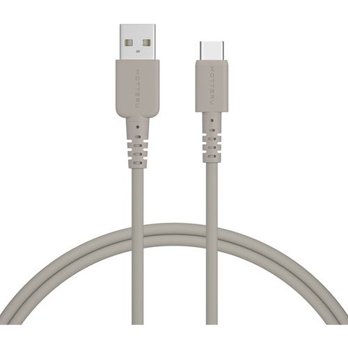 シリコンケーブル　ＵＳＢ－Ａ　－　ＵＳＢ－Ｃ　１ｍ　ラテグレージュ　ＭＯＴ－ＳＣＢＡＣＧ１００－ＧＹ　■お取り寄せ品