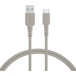 シリコンケーブル　ＵＳＢ－Ａ　－　ＵＳＢ－Ｃ　１ｍ　ラテグレージュ　ＭＯＴ－ＳＣＢＡＣＧ１００－ＧＹ　■お取り寄せ品