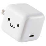 ＡＣ充電器／スマホ・タブレット用／ＵＳＢ　ＰＤ／６５Ｗ／ＵＳＢ－Ｃ／スイングプラグ／しろちゃん　■お取り寄せ品