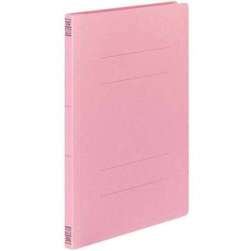 フラットファイルＶ樹脂とじ具　Ａ４縦　ピンク　３冊
