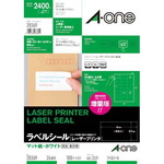 紙ラベル　レーザー用　Ａ４　２４面四辺余白１００枚