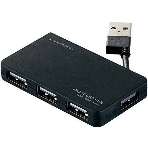 ＵＳＢ２．０ハブ　バスパワー　４ポート　黒&times;３