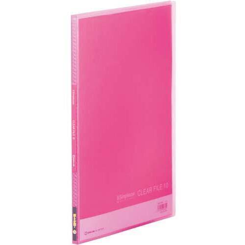 シンプリーズクリアーファイル　（透明）１０Ｐピン　１０冊入