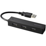 ＵＳＢ２．０　バスパワー　４ポート　ハブ　ブラック　ＢＳＨ４Ｕ０５０Ｕ２ＢＫ　■２営業日内届