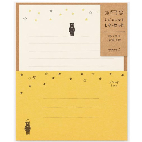 レターセット　えがお　星空柄　９１８０２－５４４