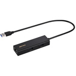 Ｇｉｇａ対応　ＵＳＢ－Ａ　ＬＡＮアダプター　ハブ付　ブラック　ＬＵＤ－Ｕ３－ＡＵ１０１ＢＫ　■２営業日内届
