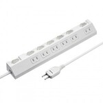 節電タップ（２Ｐ・６個口・１ｍ・ホワイト）　ＴＡＰ－Ｓ３０－１Ｗ　■お取り寄せ品