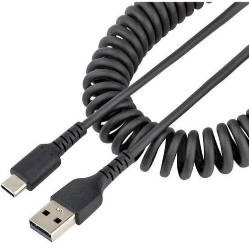 高耐久ＵＳＢ－Ａ－ＵＳＢ－Ｃケーブル１ｍコイル型　Ｒ２ＡＣＣ－１Ｍ－ＵＳＢ－ＣＡＢＬＥ　■お取り寄せ品
