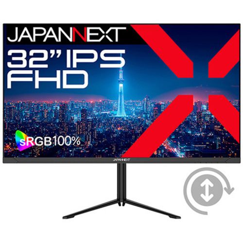 液晶ディスプレイ　３２型／１９２０×１０８０／ブラック　ＪＮ－ＩＰＳ３２Ｆ－ＨＳＰＣ６　■２営業日内届
