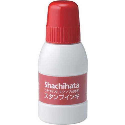 シヤチハタスタンプ台専用補充インキ　小瓶　赤