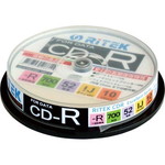 ＣＤ－Ｒデータ用　５２倍速　ＩＪ対応　１０枚ＳＰ