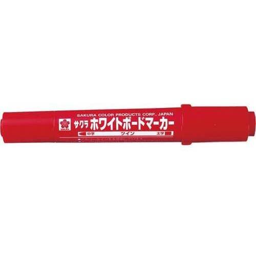 ホワイトボードマーカー　ツイン　あか　１０本