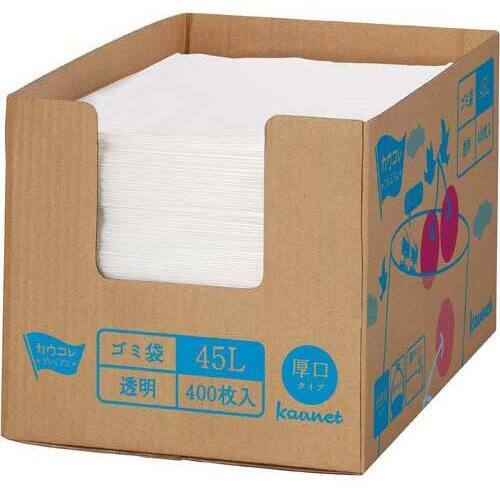 増量箱入り低密度厚口ゴミ袋　４５Ｌ　４００枚