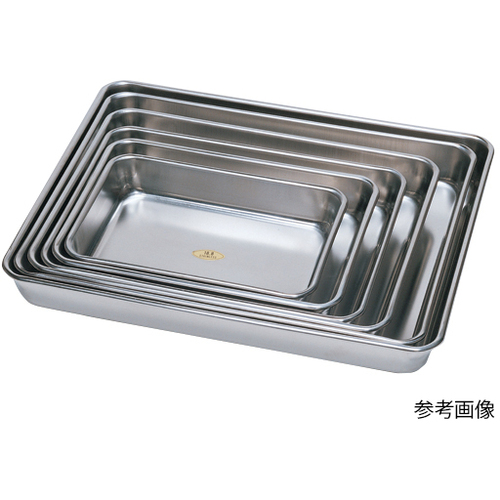 ステンレスバット(フタ付) 5号 330X270X40MM 松吉医科器械 03-3100-05 ステンレスバット(フタ付) 5号 330X270X40MM 松吉医科器械 03-3100-05