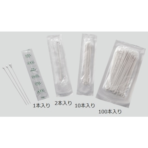 メンティップ　病院用綿棒（紙軸）　１箱（１００本入&times;２５袋）　１００Ｐ１５０５－ＮＢ