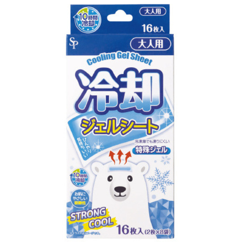 冷却ジェルシート　大人用　１６枚入&times;６箱
