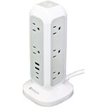 タワー型充電タップ　１１ｘＡＣ／２ｘＵＳＢ－Ｃ／２ｘＵＳＢ－Ａ　ホワイト　３２２５０　■２営業日内届
