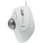 トラックボールマウス／ＩＳＴ／３６ｍｍボール／親指／ベアリング支持／有線／５ボタン／ホワイト　■２営業日内届