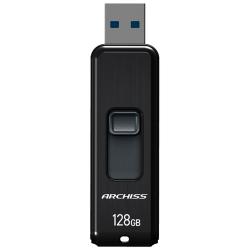 ＵＳＢ３．２（Ｇｅｎ１）　フラッシュメモリ　１２８ＧＢ　スライド式　ブラック　■お取り寄せ品
