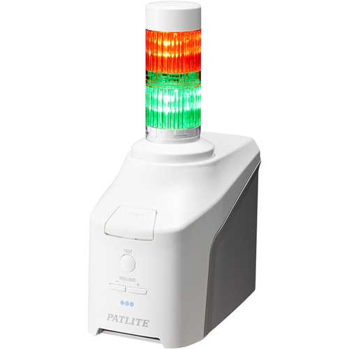 ネットワーク制御信号灯　直径４０ｍｍ／２段／赤緑／ＡＣアダプタ付属　ＮＨＢ４－２－ＲＧ　■お取り寄せ品