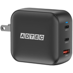 ＰＤ対応ＧａＮ　ＡＣ充電器／１００Ｗ／ＵＳＢ－Ａｘ１・Ｃｘ２ブラック　ＡＰＤ－Ｖ１００ＡＣ２－ＢＫ　■お取り寄せ品