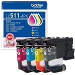 【ブラザー純正】インクカートリッジ　４色パック　ブラック／シアン／マゼンタ／イエロー　■２営業日内届