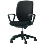 シルフィードレザー　サークルアーム　ハイバック　黒　【お取り寄せ品】１１営業日以内届