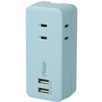 ３個口コンセント　直挿しタイプ　ＵＳＢポート付　【お取り寄せ品】７営業日以内届