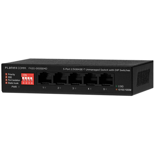 ５ポート　２．５ＧＢＡＳＥ－Ｔ　ＤＩＰスイッチ搭載　アンマネージドスイッチ　ＦＸ２Ｇ－０００５ＥＭＤ　■お取り寄せ品