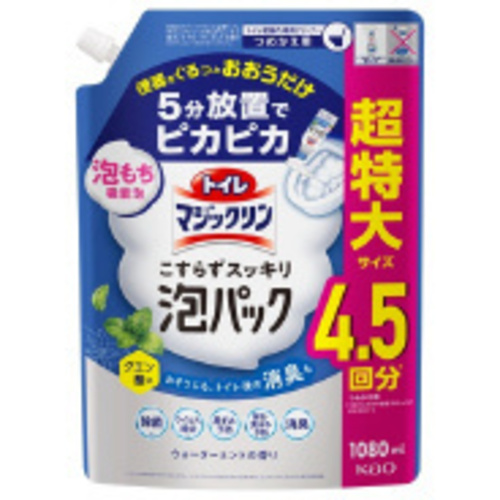 トイレマジ泡パック　ウォーターミント詰替大