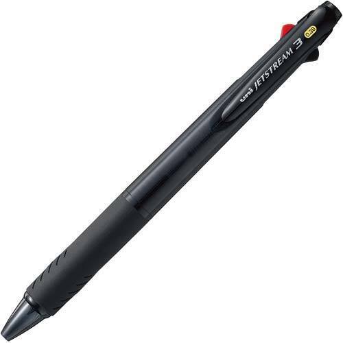 ジェットストリーム３色　０．３８ｍｍ　透明ブラック