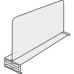 ノンボルトシェルビング最下段移動仕切板Ｄ３００用　【組立サービス付】