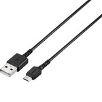 ＵＳＢ　ｍｉｃｒｏＢケーブル　スリム　３．０ｍ　ブラック　■２営業日内届