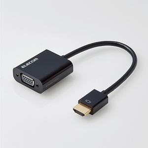 変換アダプタ／ＨＤＭＩ　－　ＶＧＡ／ブラック　ＡＤ－ＨＤＭＩＶＧＡＢＫ２　■お取り寄せ品