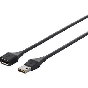 どっちもＵＳＢ２．０　Ａ　ｔｏ　Ａ延長ケーブル　１．５ｍ　ブラック　ＢＵ２ＡＡＤ１５ＢＫ　■お取り寄せ品