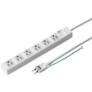 電源タップ（３Ｐ・６個口・５ｍ）　ＴＡＰ－Ｎ３６５０ＭＧＮ　■お取り寄せ品