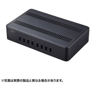 ＵＳＢ充電スタンド（８ポート・合計１９．２Ａ・高耐久タイプ）　ＡＣＡ－ＳＴＮ７４ＢＫ　■お取り寄せ品
