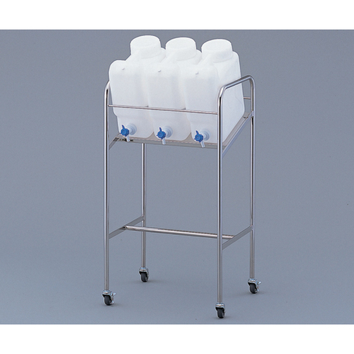 ヘンペイ活栓付瓶用傾斜スタンド　搭載ボトル：１０Ｌ&times;３個　２－７８２６－１２