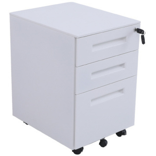 【超ＳＡＬＥ対象品】スチールデスクワゴン３段３９０ホワイト