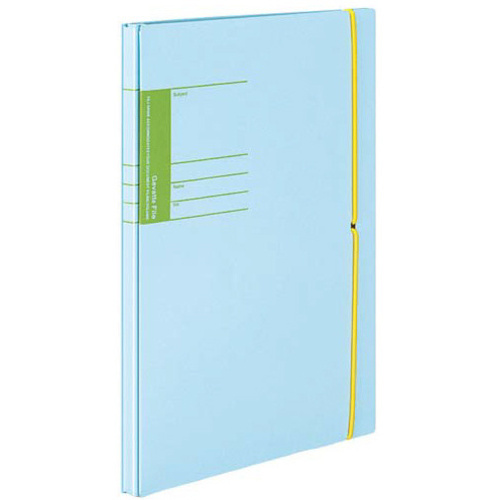 学校プリント用ガバットファイル　Ａ４Ｓ　青