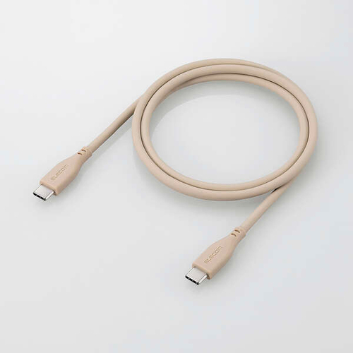 ＵＳＢ　Ｔｙｐｅ　Ｃ－Ｃケーブル／なめらか／１．０ｍ／グレージュ　ＭＰＡ－ＣＣＳＳ１０ＧＢ　■お取り寄せ品