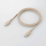 ＵＳＢ　Ｔｙｐｅ　Ｃ－Ｃケーブル／なめらか／１．０ｍ／グレージュ　ＭＰＡ－ＣＣＳＳ１０ＧＢ　■お取り寄せ品