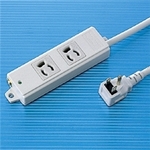 工事物件タップ（３Ｐ・２個口・１ｍ）　ＴＡＰ－ＫＥ２Ｌ－１　■お取り寄せ品